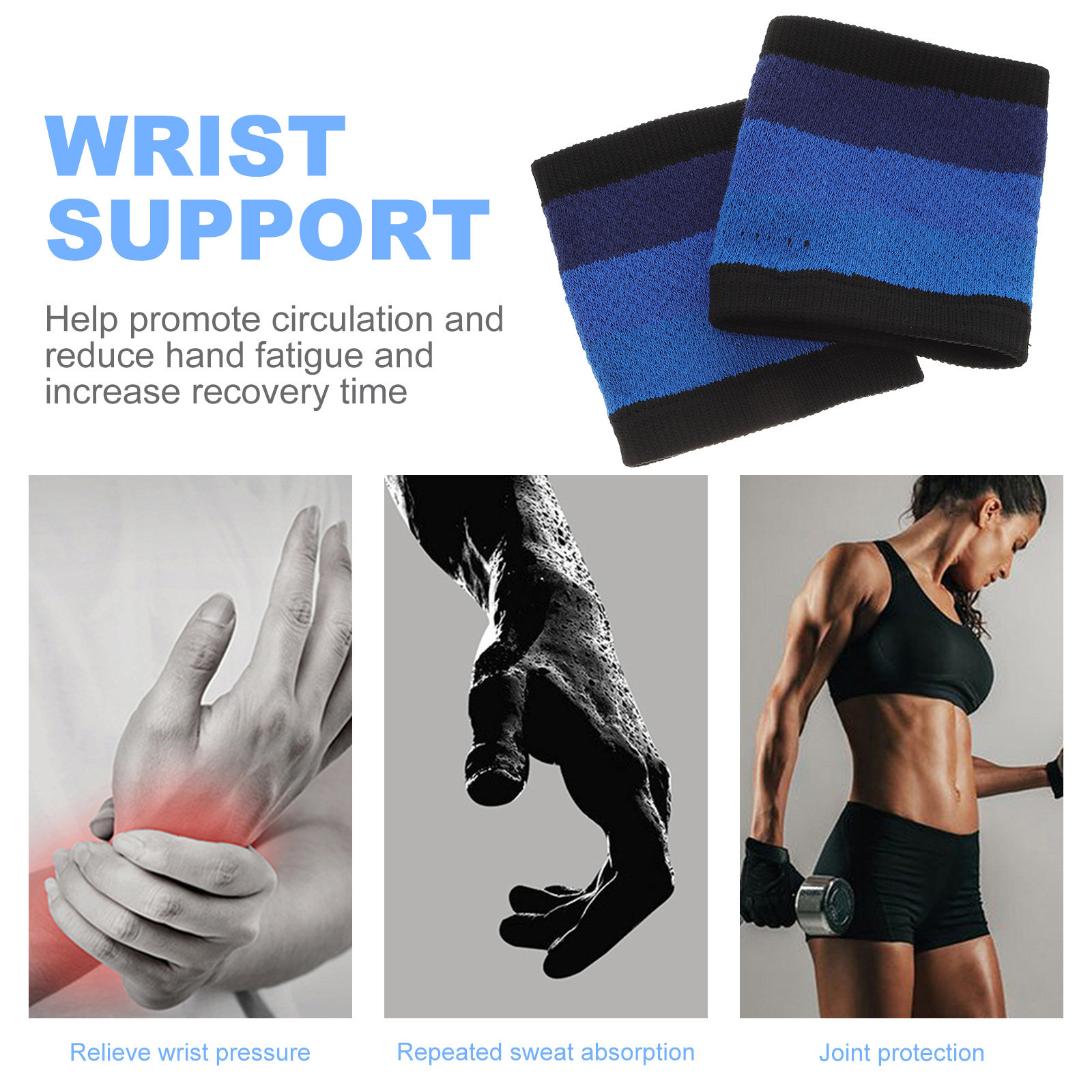 Çift Elastik Spor Bileklik, Te - Wristband Pair Sweat incelemesi ve fiyatı